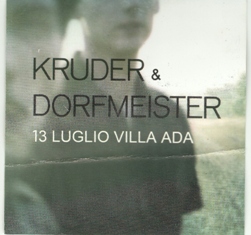 13 luglio 2010: KRUDER & DORFMEISTER live a Roma